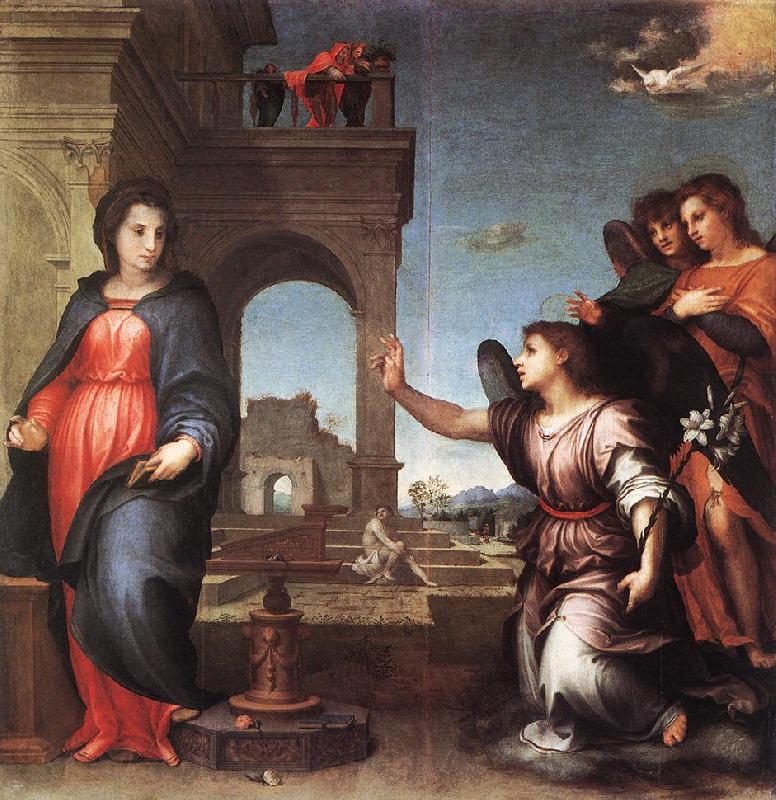 Andrea del Sarto The Annunciation f7 Norge oil painting art